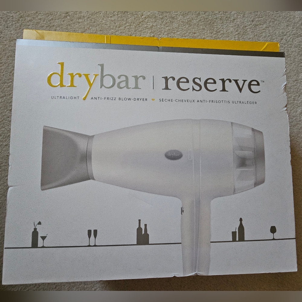 Drybar Reserve Hair Dryer in White and Silver